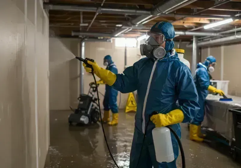 Basement Sanitization and Antimicrobial Treatment process in Cook County, IL